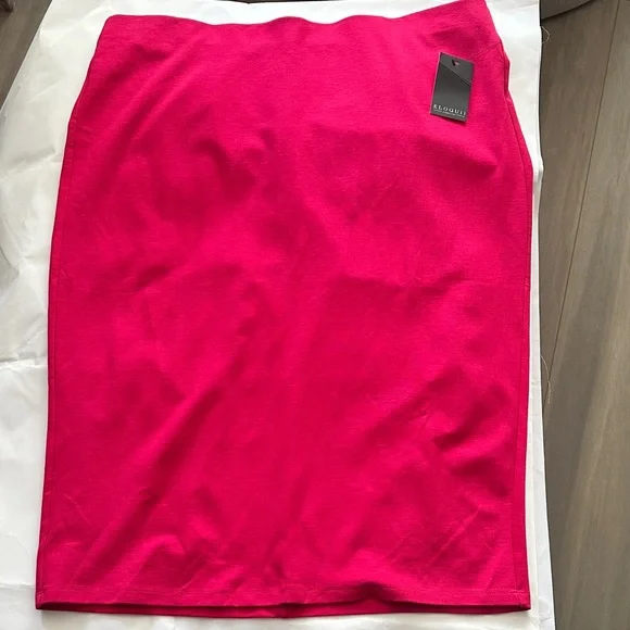 🤫 2 ELOQUII Skirts, size 18. Vibrant Pink/Fushia and Multi Colored Pencil Skirts - Picture 5 of 10